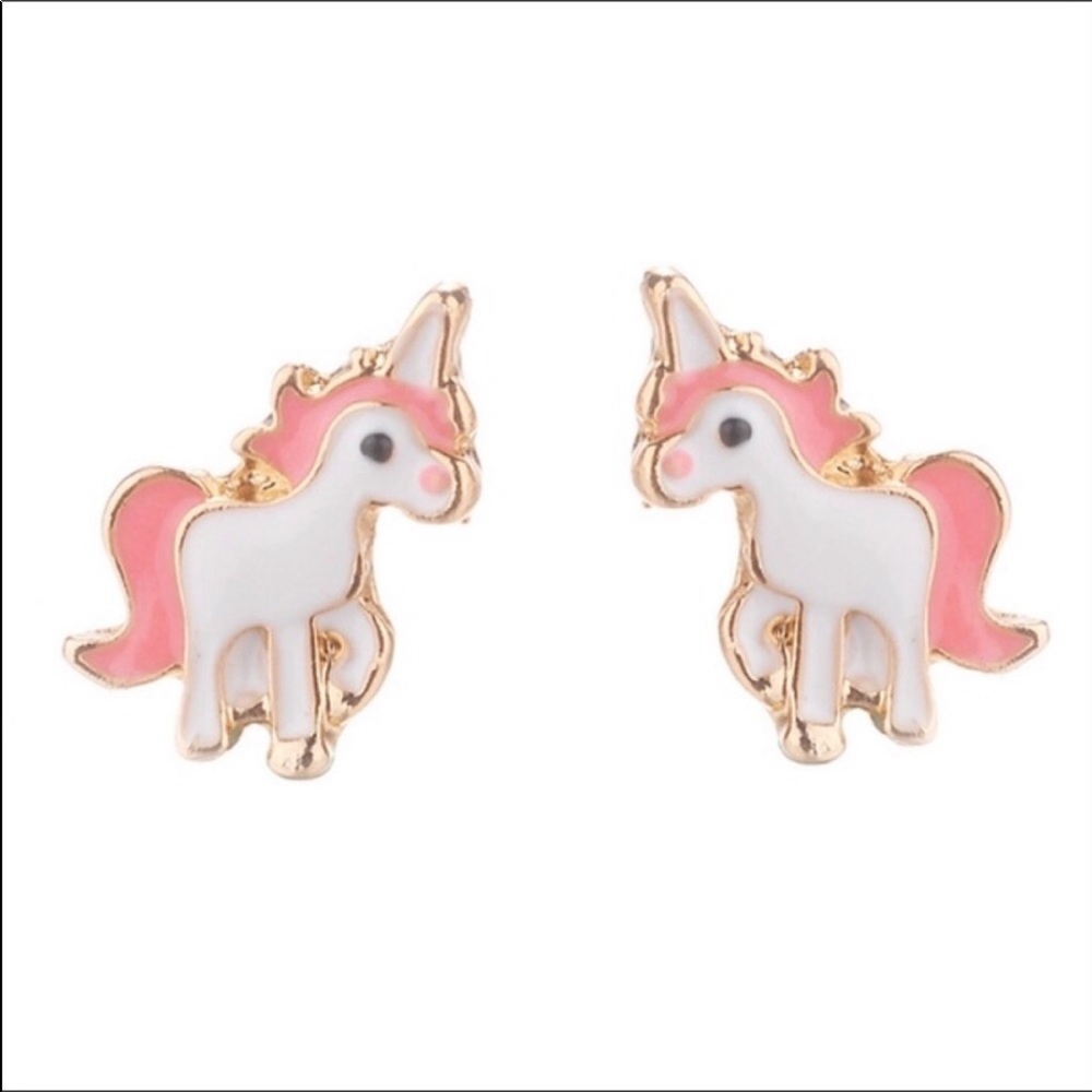 Unicorn Necklace Earring Set! - Picture 3 of 4
